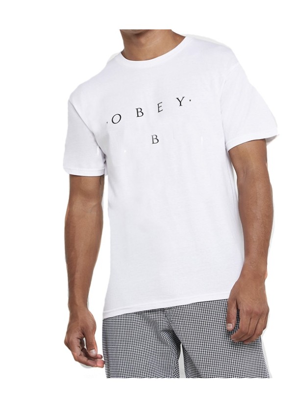 Obey Ανδρικό T-shirt Novel Premium white