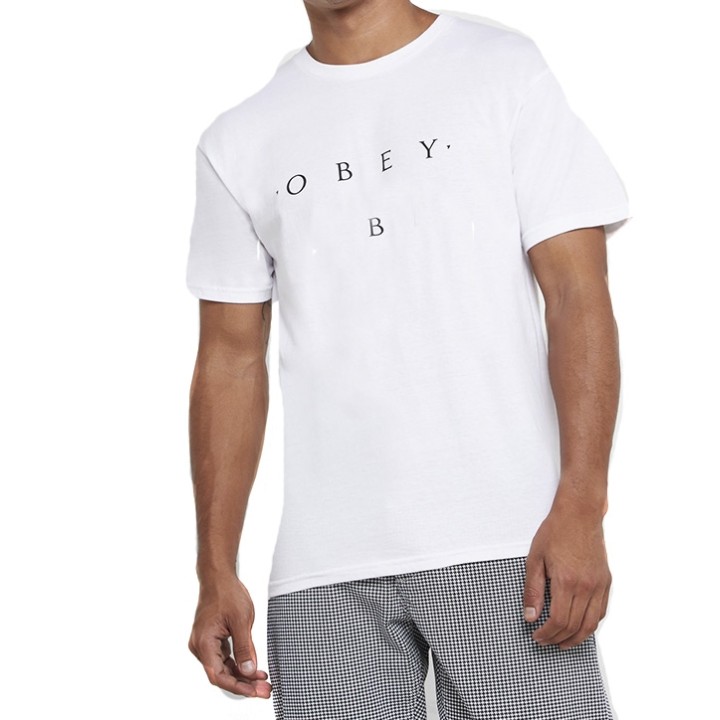 Obey Ανδρικό T-shirt Novel Premium white