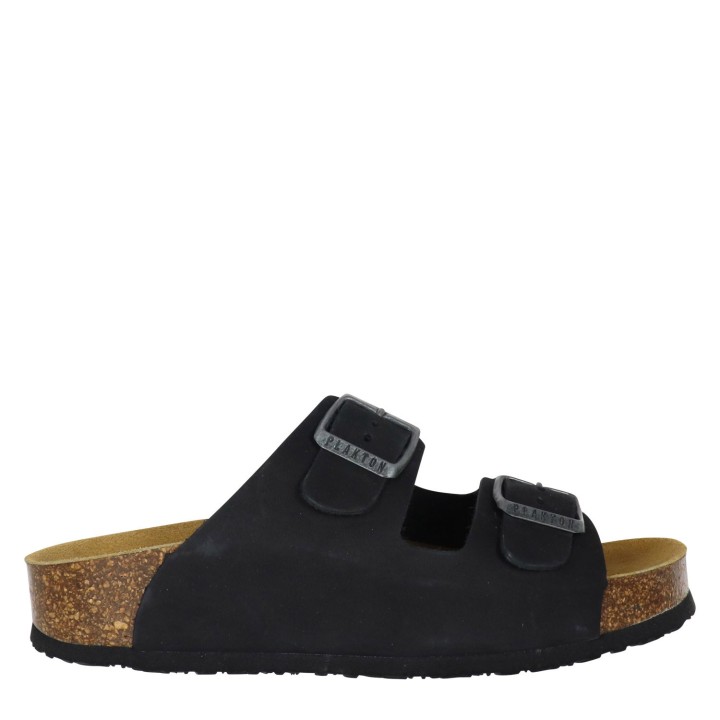 Plakton Eva NOBUCK Negro Sandals - 340010-negro