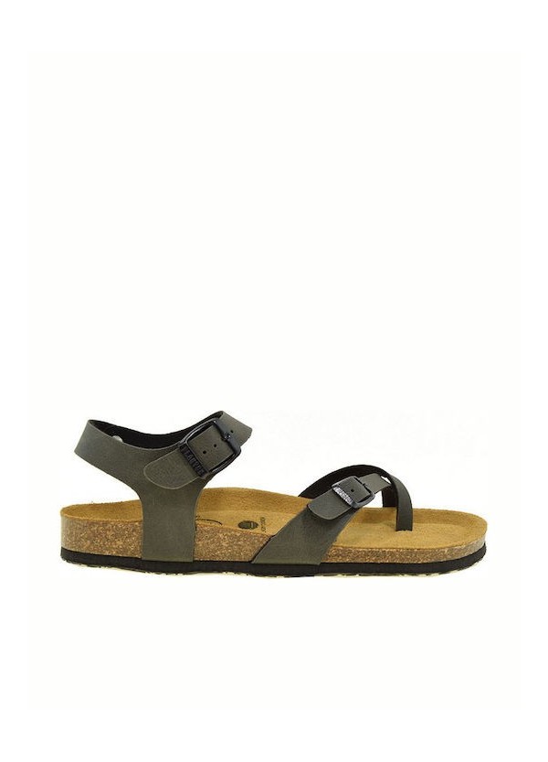 Plakton Eva NOBUCK Khaki Sandals - 181016-kaki