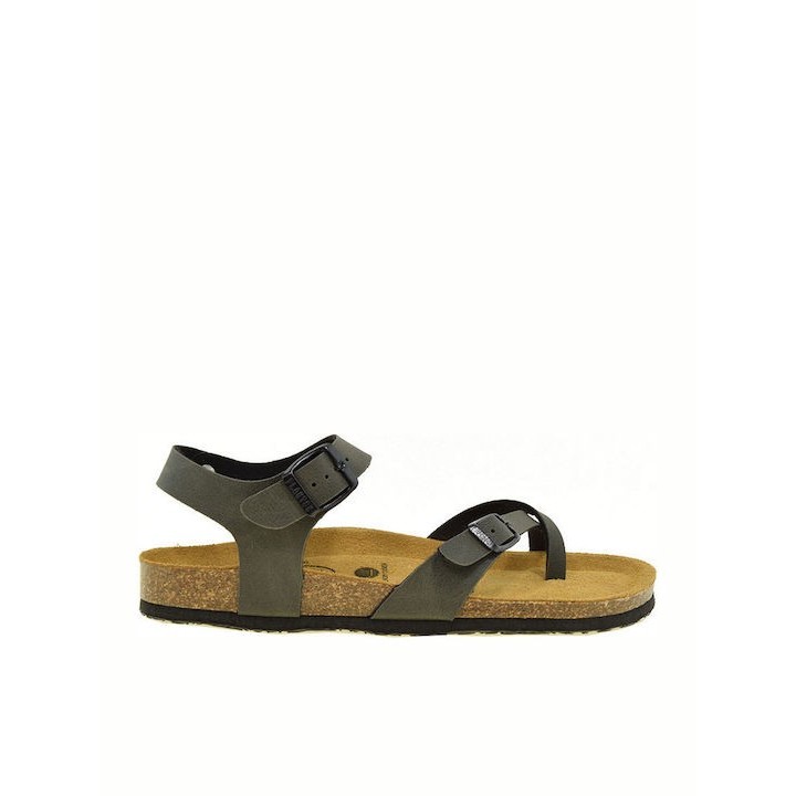 Plakton Eva NOBUCK Khaki Sandals - 181016-kaki
