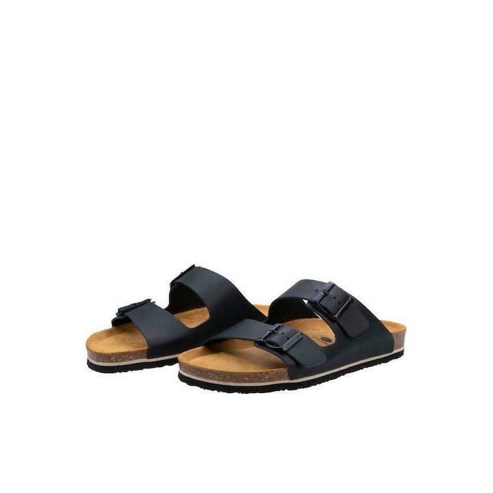 Plakton Memory Escama APURE Leather Negro Sandals - 175857-negro