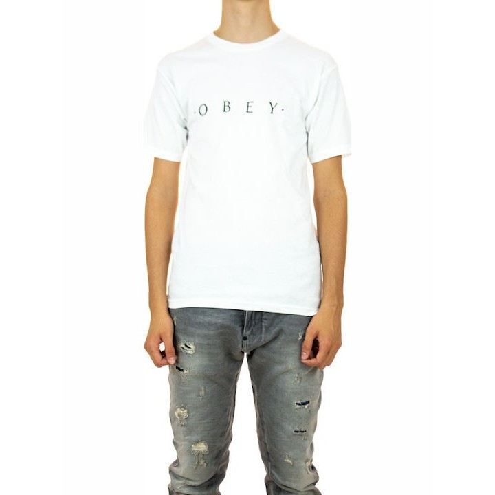 Obey Ανδρικό T-shirt Novel Premium white
