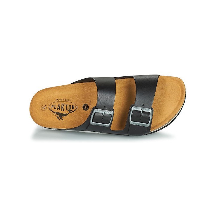 Plakton Memory Escama APURE Leather Negro Sandals - 175857-negro