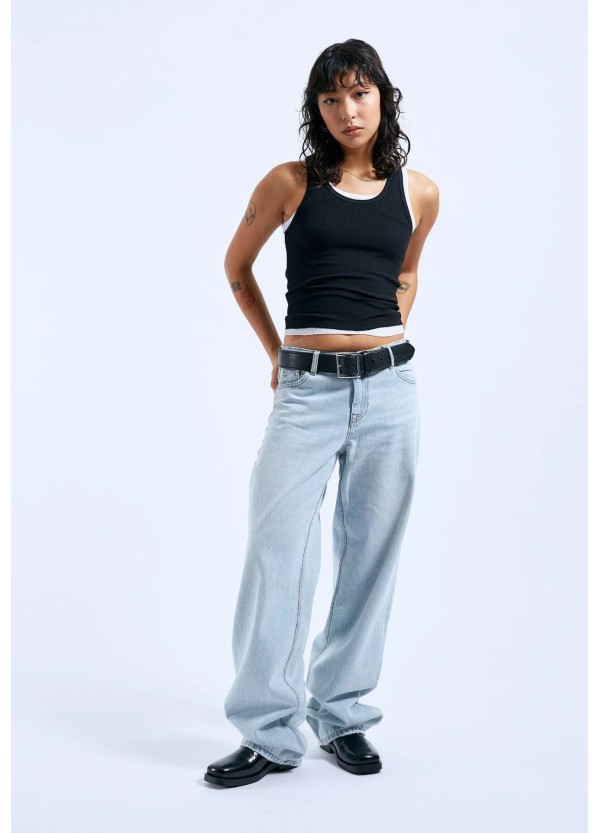Dr Denim Pants Canyon Pale Worn Hill Denim - 2310103