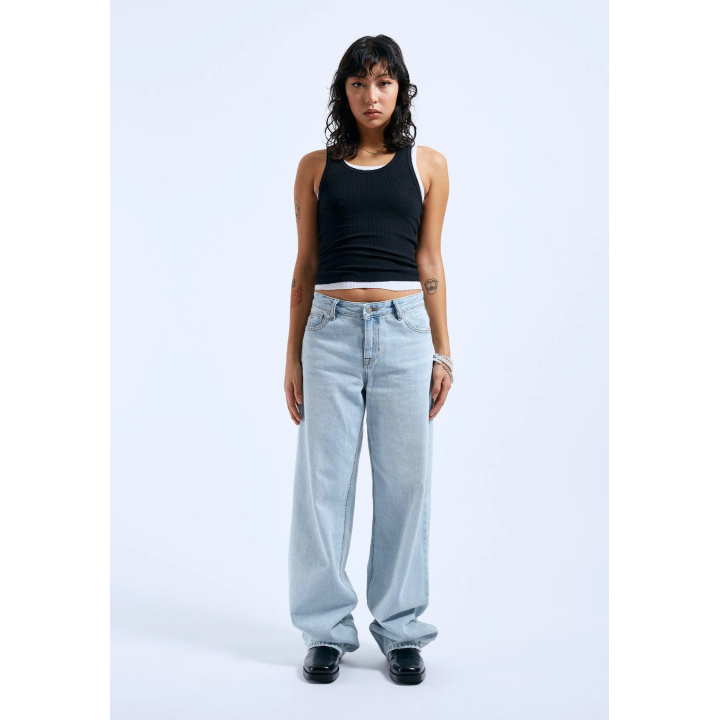 Dr Denim Pants Canyon Pale Worn Hill Denim - 2310103