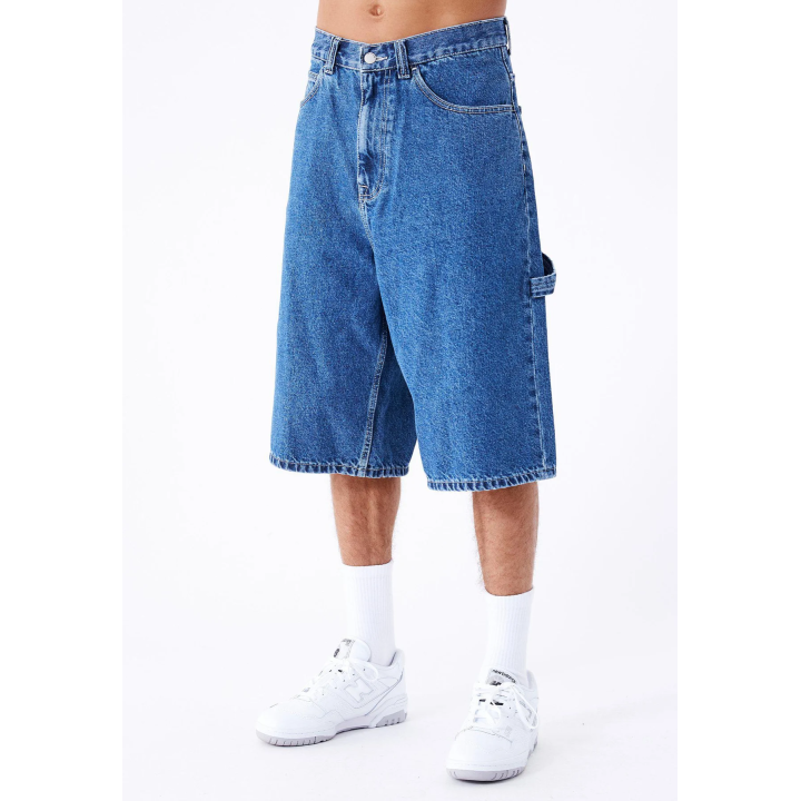 Dr Denim Shorts M Vali Worker Pebble Mid Stone Denim - 2410106