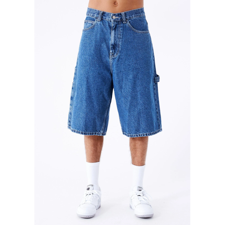 Dr Denim Shorts M Vali Worker Pebble Mid Stone Denim - 2410106