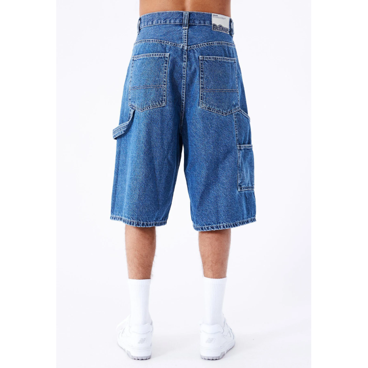 Dr Denim Shorts M Vali Worker Pebble Mid Stone Denim - 2410106