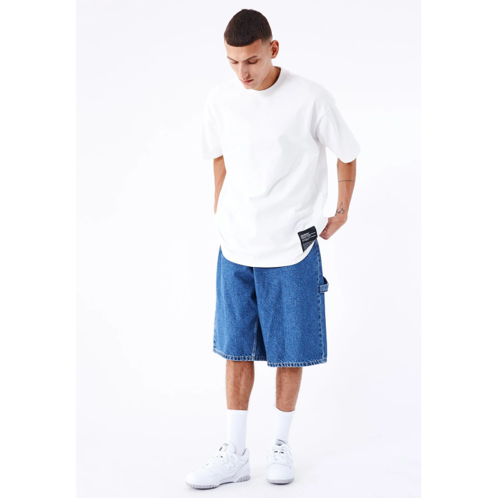 Dr Denim Shorts M Vali Worker Pebble Mid Stone Denim - 2410106