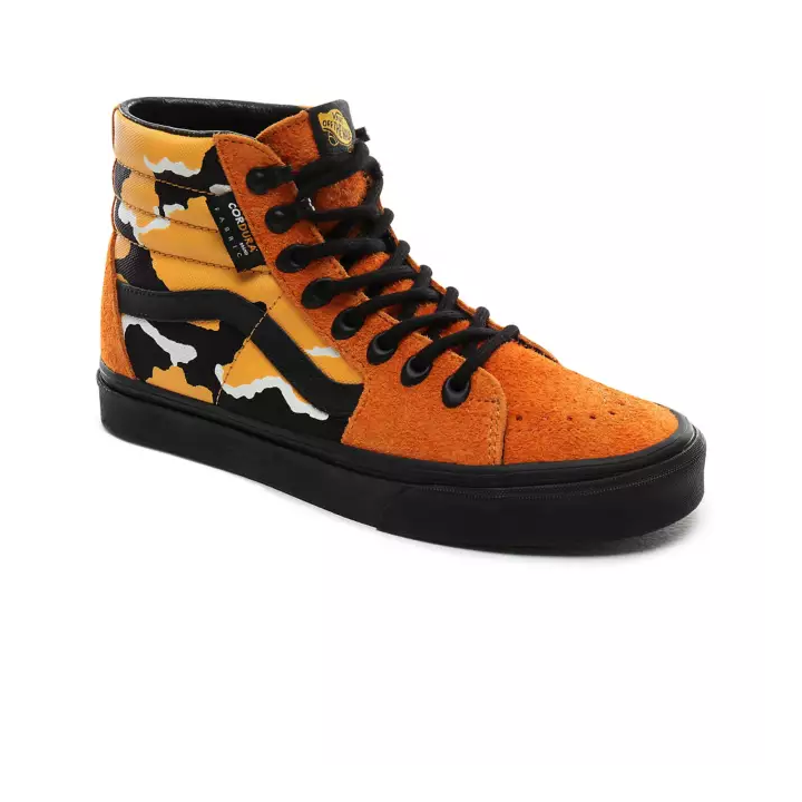 Vans Sk8-Hi Shoes Cordura -(Cordura) Amberglow/Camo/Black (VN0A4BV6XK4)