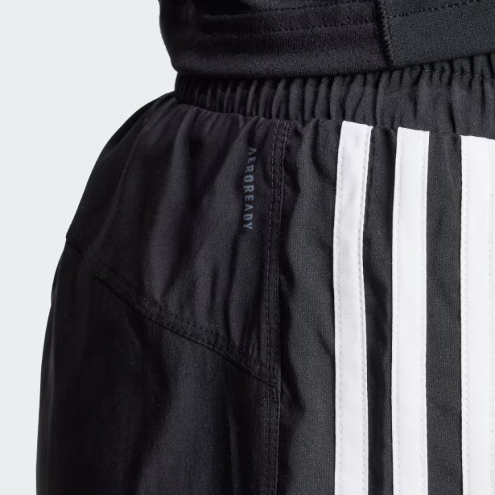 ADIDAS PACER TRAINING 3-STRIPES WOVEN HIGH-RISE SHORTS - IT7760