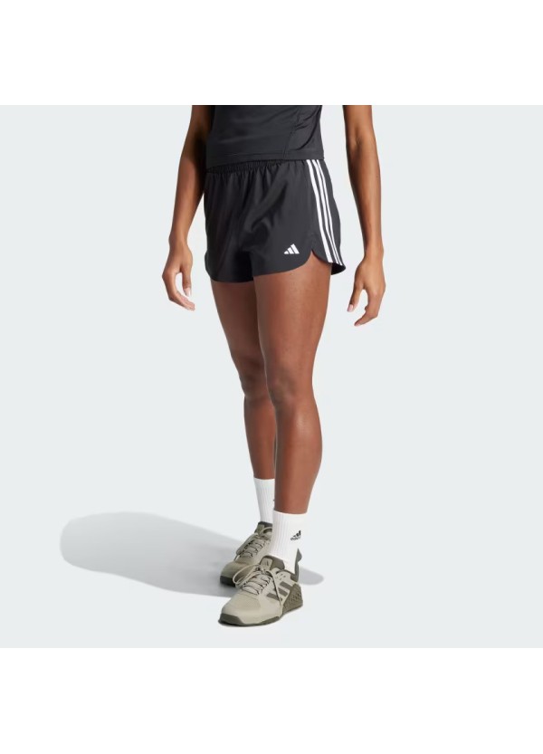 ADIDAS PACER TRAINING 3-STRIPES WOVEN HIGH-RISE SHORTS - IT7760