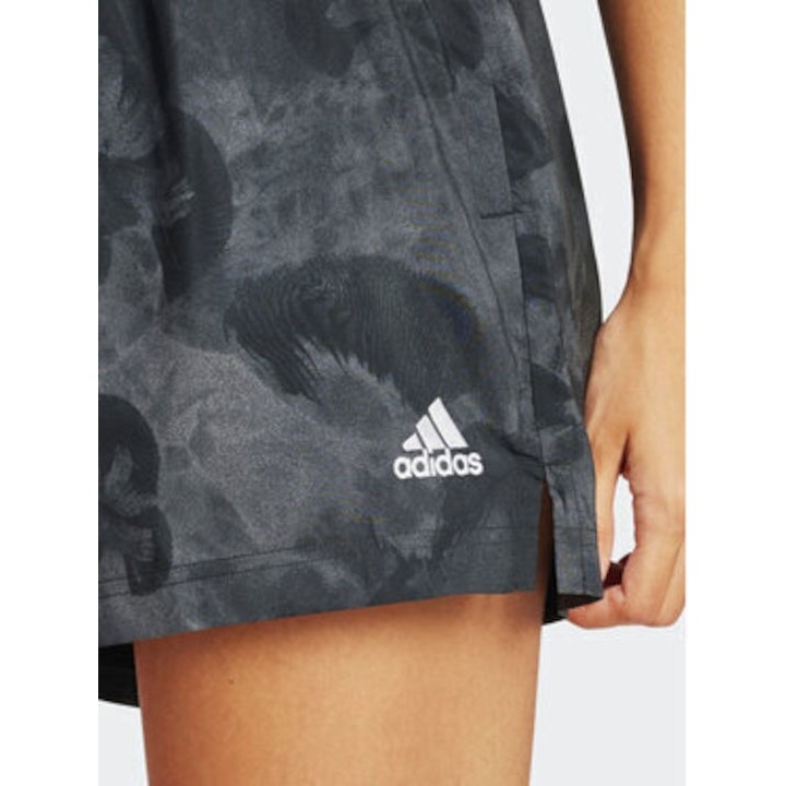 Adidas Floral Graphic Grey Shorts - IN7318