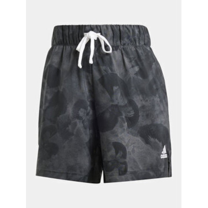 Adidas Floral Graphic Grey Shorts - IN7318