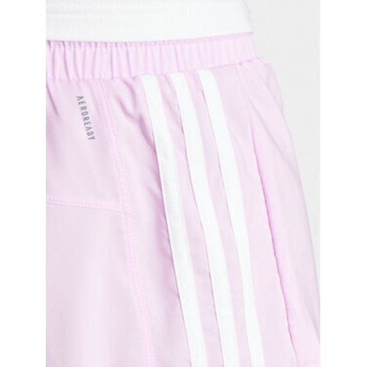 Adidas Pacer Training 3-stripes Γυναικείο Αθλητικό Σορτς Ροζ - IS1665