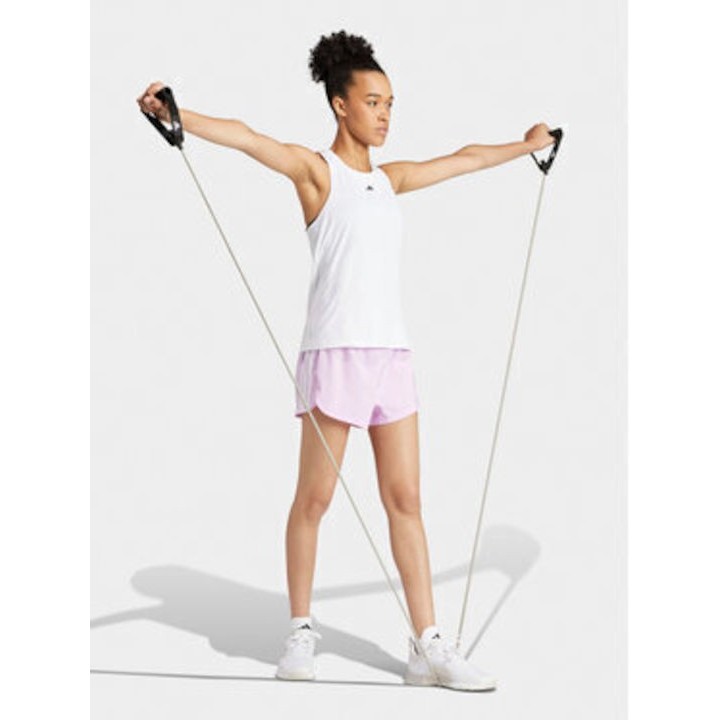 Adidas Pacer Training 3-stripes Γυναικείο Αθλητικό Σορτς Ροζ - IS1665