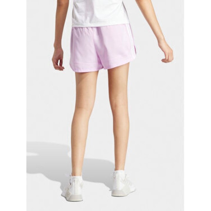 Adidas Pacer Training 3-stripes Γυναικείο Αθλητικό Σορτς Ροζ - IS1665