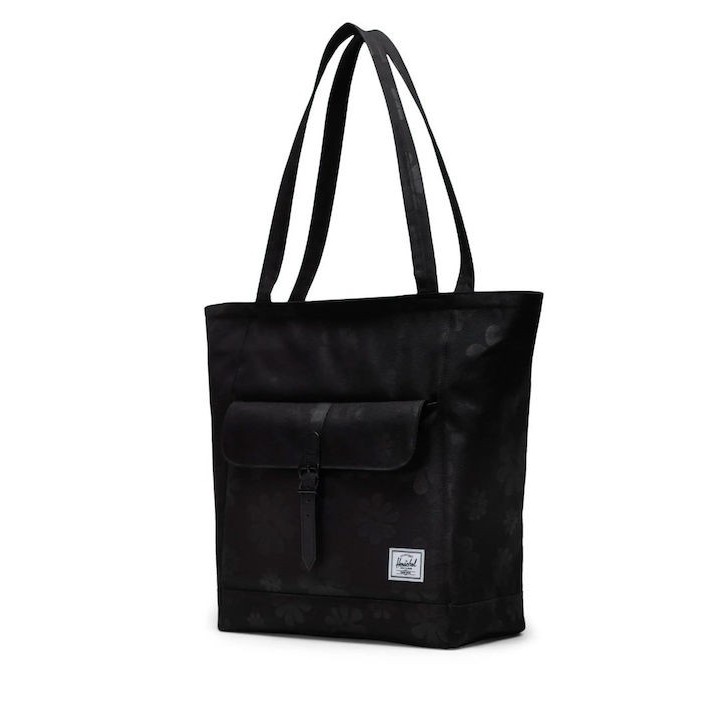 HERSCHEL RETREAT TOTE BLACK FLORAL SUN - 11401-06088