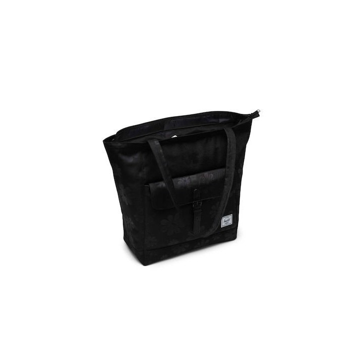 HERSCHEL RETREAT TOTE BLACK FLORAL SUN - 11401-06088