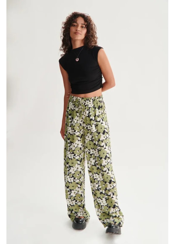 24 COLOURS Pants Floral Cotton - 60724
