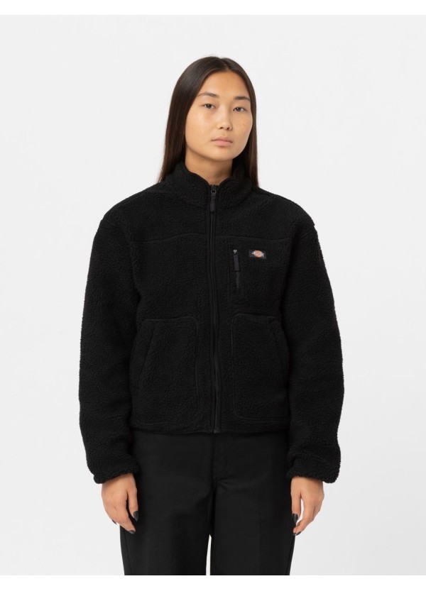 DICKIES FLEECE JACKET W MOUNT HOPE W BLACK -DK0A4YGNBLK1