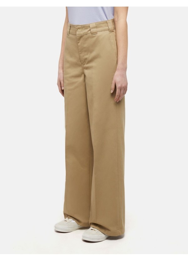 DICKIES PANTS WIDE LEG KHAKI -DK0A4YSEKHK1