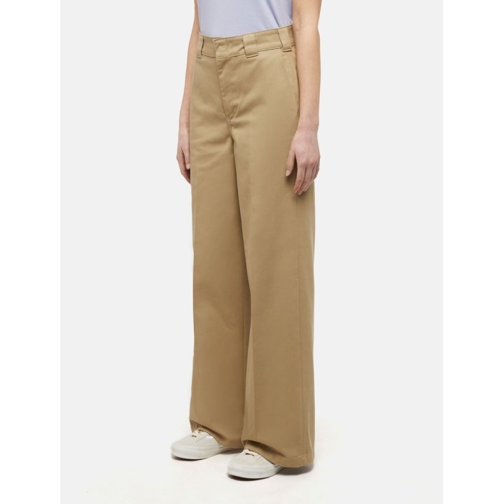 DICKIES PANTS WIDE LEG KHAKI -DK0A4YSEKHK1