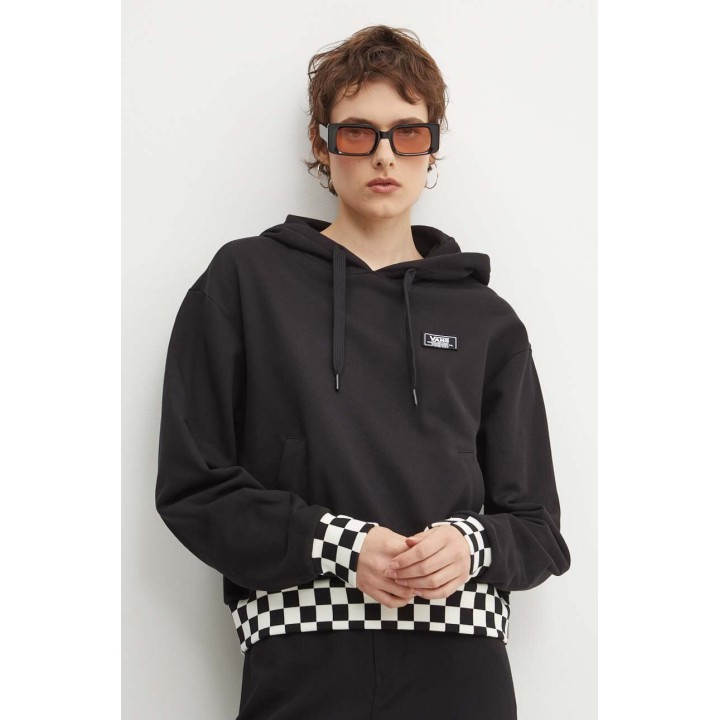 VANS  BOOM BOOM CHECK CROP II Black- VN000GJ2BLK1