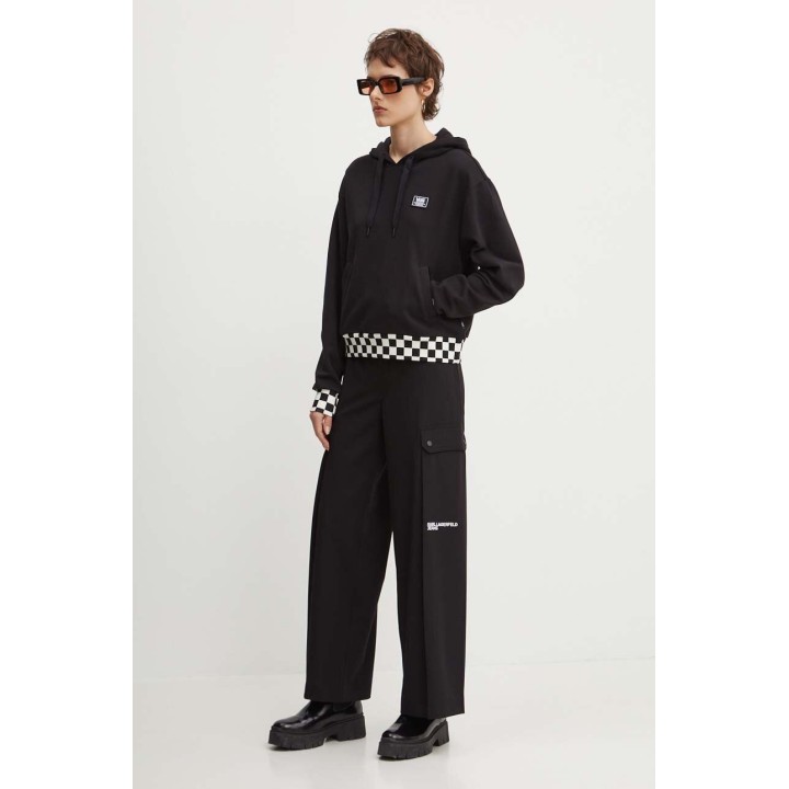 VANS  BOOM BOOM CHECK CROP II Black- VN000GJ2BLK1