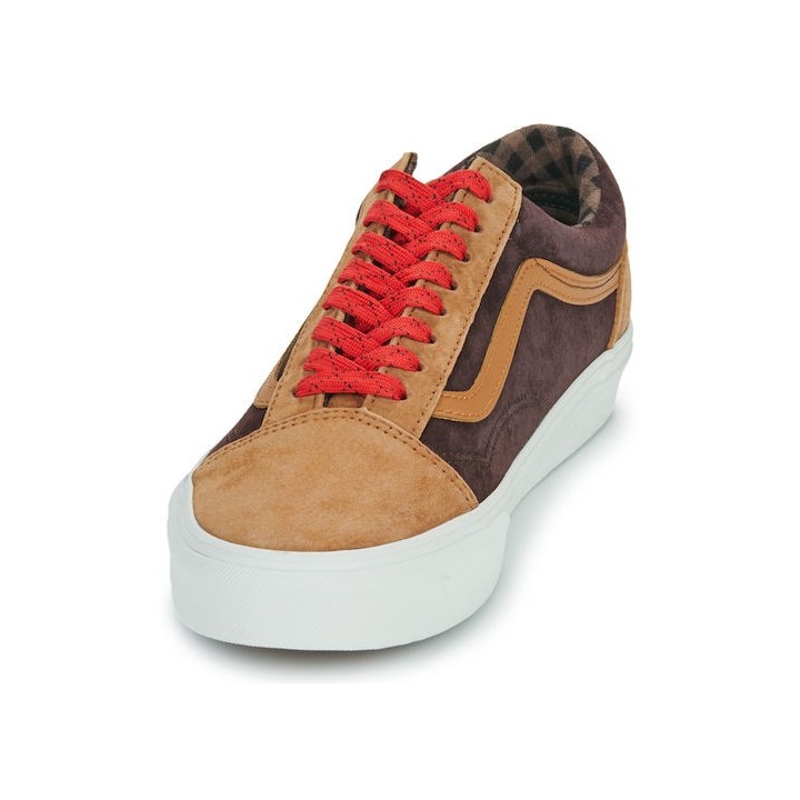 VANS  Old Skool PIG SUEDE PLAID GLAZED GINGER- VN0A2Z42N1Z1