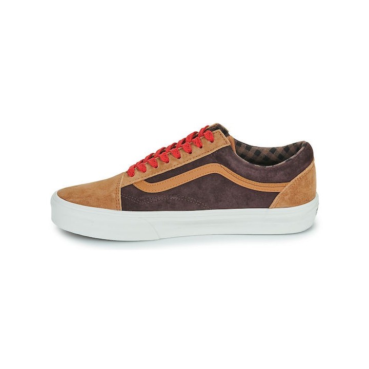 VANS  Old Skool PIG SUEDE PLAID GLAZED GINGER- VN0A2Z42N1Z1