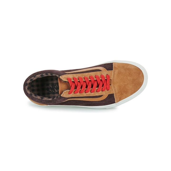 VANS  Old Skool PIG SUEDE PLAID GLAZED GINGER- VN0A2Z42N1Z1