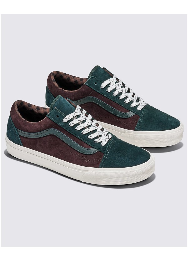 VANS  Old Skool PIG SUEDE PLAID Scarab- VN0A2Z42PRM1