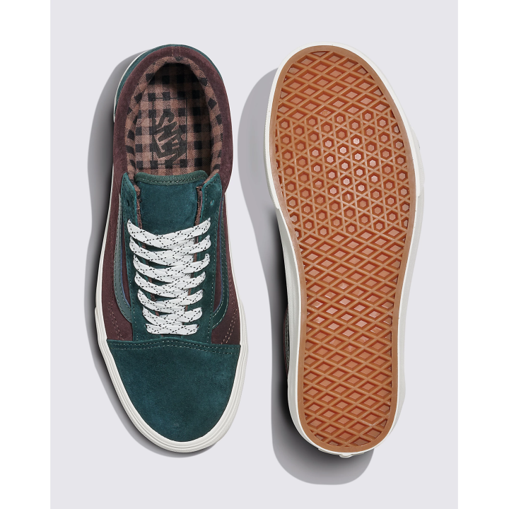 VANS  Old Skool PIG SUEDE PLAID Scarab- VN0A2Z42PRM1