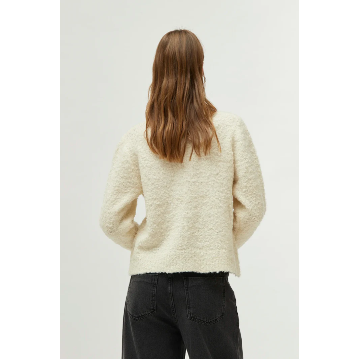 Compania Fantastica Off-White with Big Hearts Detail Cardigan - 44C/10368