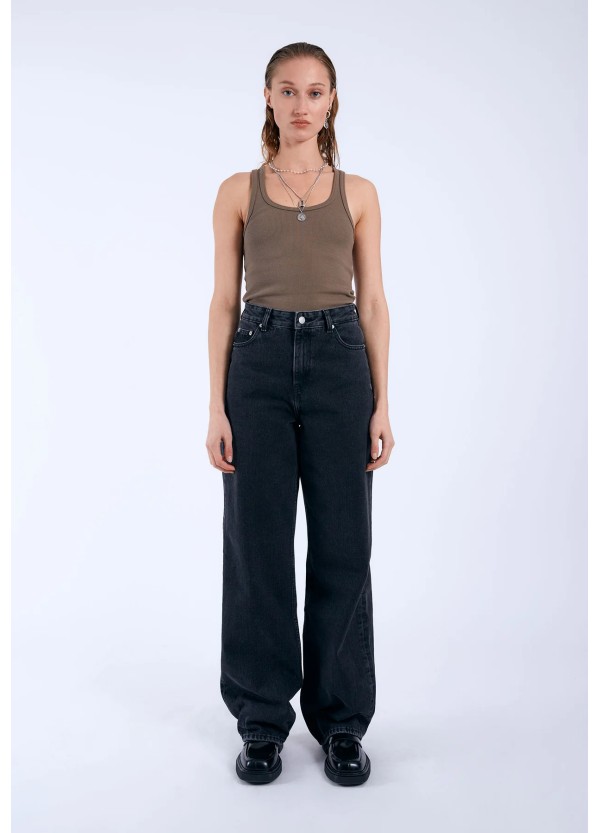 Dr Denim Pants Donna Retro Black Denim - 2230101A58