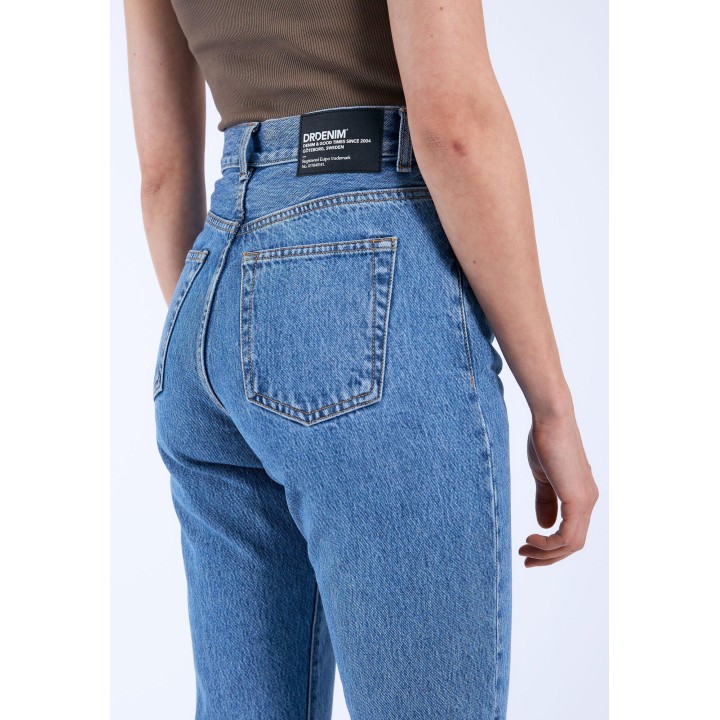 Dr Denim Pants Nora K82 Stream Sky Retro Denim - 2020103