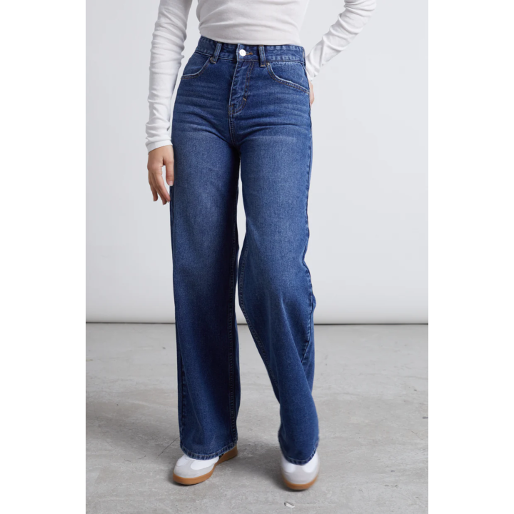24 COLOURS Pants Blue Denim - 80364