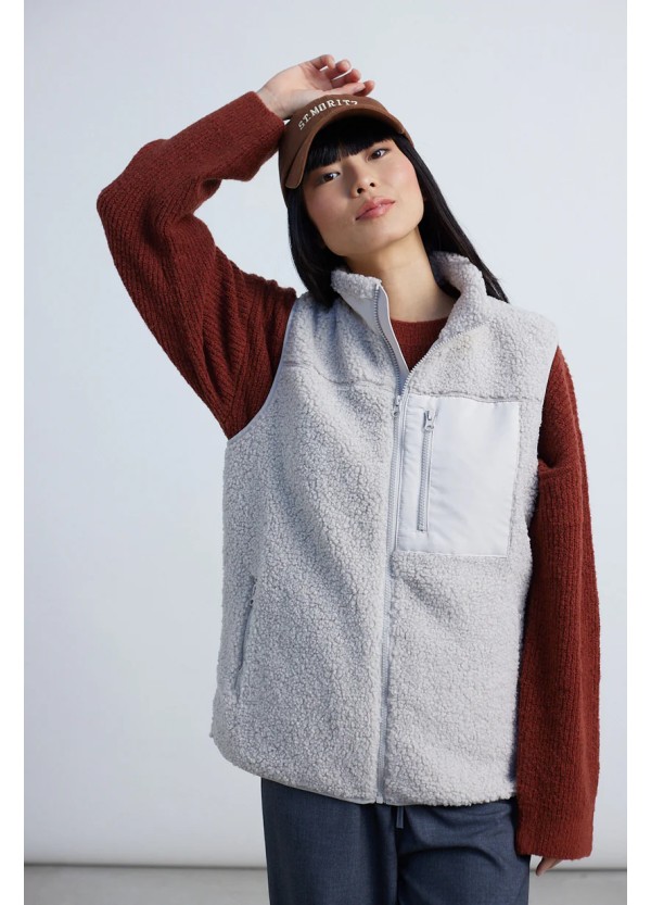 24 COLOURS Jacket Beige Vest Fleece -90467b