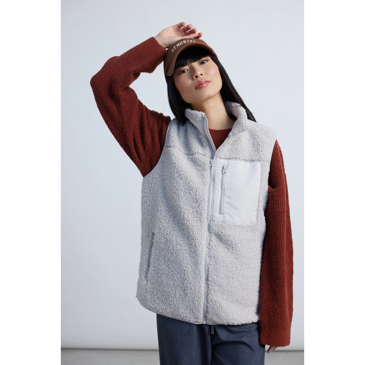 24 COLOURS Jacket Beige Vest Fleece -90467b