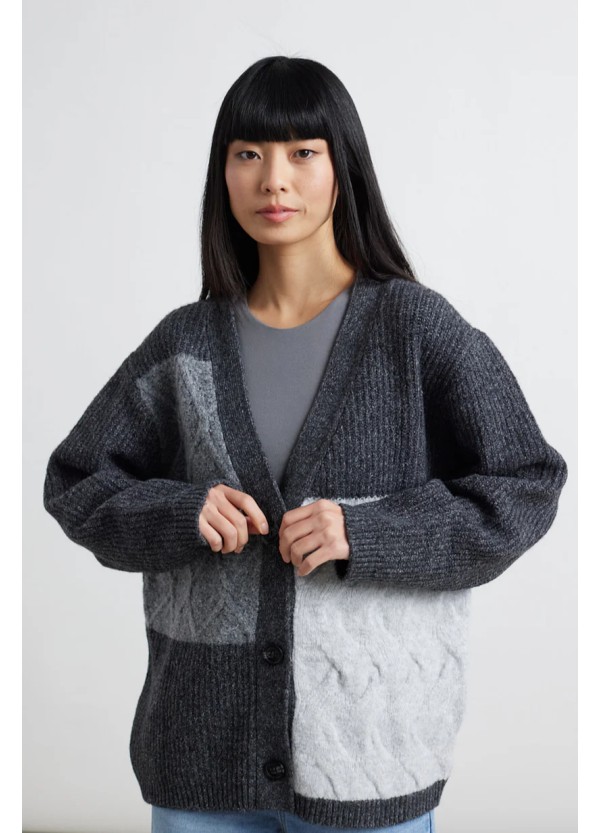 24 COLOURS Cardigan Grey - 41153
