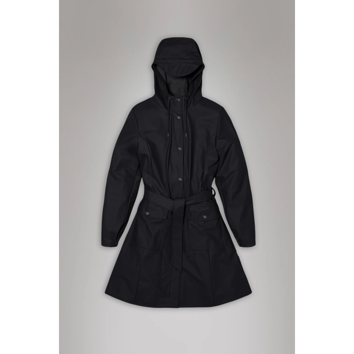 Rains Curve W Jacket Black -18130