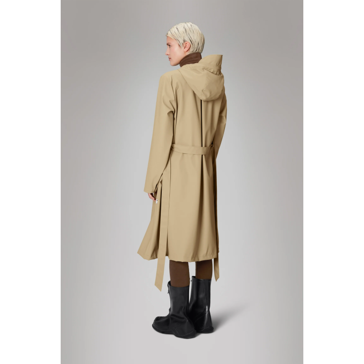 copy of Rains A-Line Longer W Jacket Sand -12040