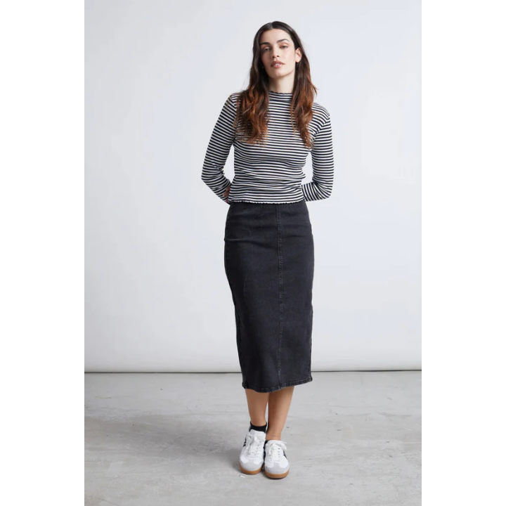 24 COLOURS Skirt Pencil Black -70749