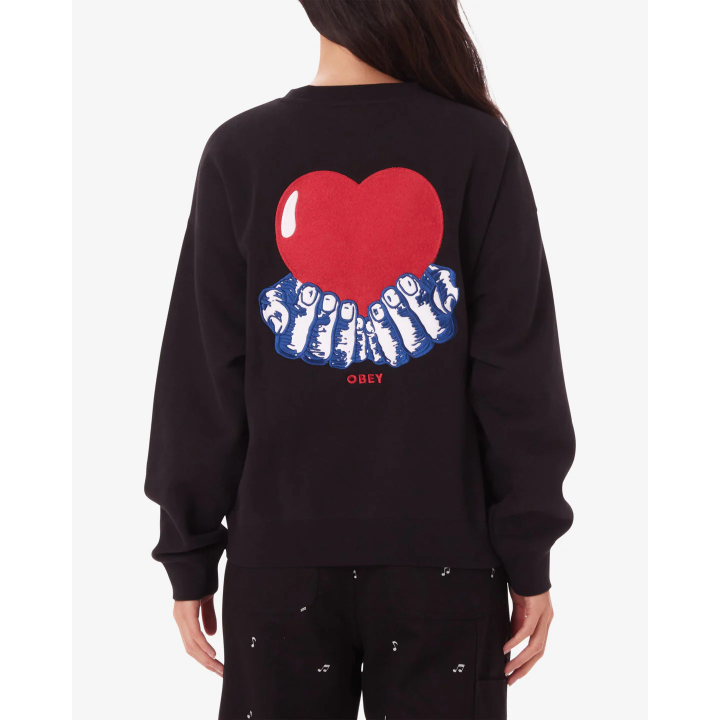 OBEY HEART CREWNECK -211600158