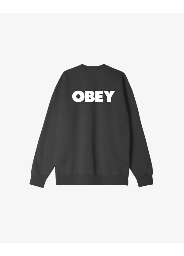 OBEY BOLD CREWNECK PREMIUM CREWNECK / BLACK -112862349