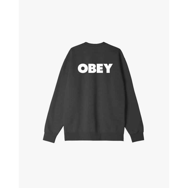 OBEY BOLD CREWNECK PREMIUM CREWNECK / BLACK -112862349