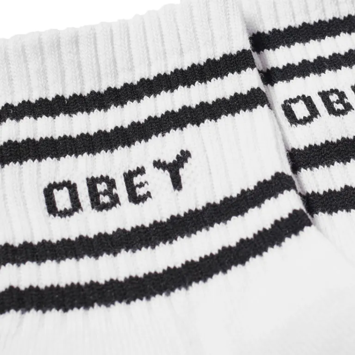 OBEY COOP SOCKS / WHITE - 200260070