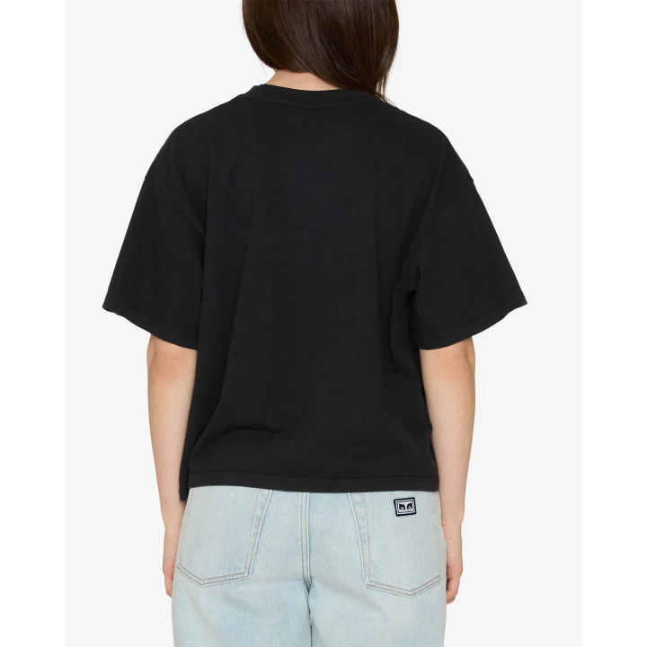 OBEY COLLEGIATE  RAEGAN T-SHIRT /BLACK -267622446